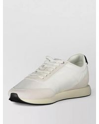 Calvin Klein - Leather Polyester Low-Top Lace-Up Sneakers - Lyst