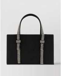 Kara - Crystal Mesh Lamb Leather Tote Bag - Lyst