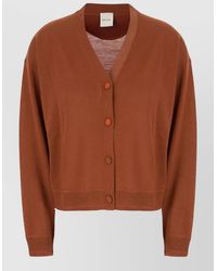 Paul Smith - Knit Top Long Sleeves V Neckline - Lyst