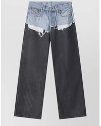Acne Studios - Trompe L Oeil Jeans Pinstripe Trousers - Lyst