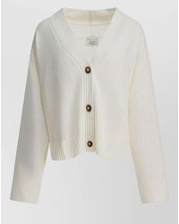 Loulou de Saison - Knit Top V Neckline Long Sleeves - Lyst