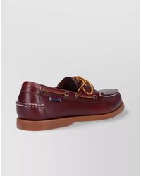 Sebago - Leather Lace-Up Loafers - Lyst