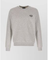 A.P.C. - Cotton Sweatshirt - Lyst