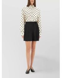 Moschino - Virgin Wool Oversized Asymmetric Tailored Shorts - Lyst