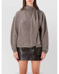 THE GARMENT - Cashmere Wool Scarf Knit Sweatshirt - Lyst