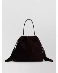 Etro - Essential Leather Shoulder Bag - Lyst