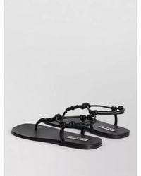 Jil Sander - Flat Sandals Open Toe Knotted Straps - Lyst
