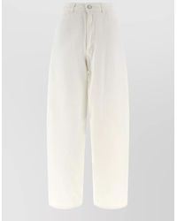 Lemaire - Denim Trousers Belt Loops Side Pockets - Lyst