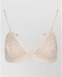 Elisabetta Franchi - Sheer Bra Top Adjustable Straps Elastic Band - Lyst
