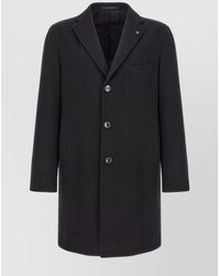 Tagliatore - Tailored Coat With Notch Lapel And Pockets - Lyst