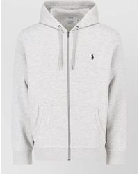 Polo Ralph Lauren - Jersey Hooded Sweatshirt Logo Front Pockets - Lyst
