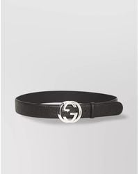 Gucci - Signature Leather Belt With Adjustable Gg Buckle - Lyst