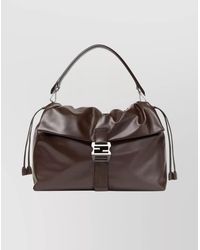 Fendi - Mamma Baguette Maxi Leather Shoulder Bag - Lyst