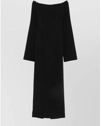 Solace London - Off-Shoulder Long-Sleeve Maxi Dress - Lyst