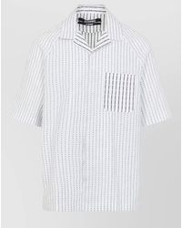 Jacquemus - The Romarin Bowling Collar Stripe Shirt - Lyst