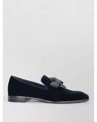Christian Louboutin - Velvet Loafers Featuring Signature Bow Detail - Lyst