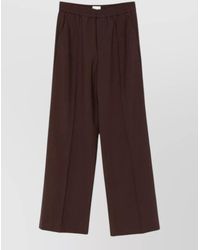 Closed - Straight Leg Trousers Pressed Crease Pockets - Lyst