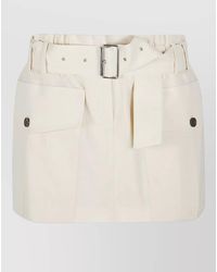 IRO - Azoe Shorts Pleated Belted Waist Pockets - Lyst