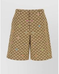 Gucci - Gg Fabric Bermuda Shorts - Lyst