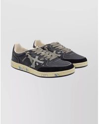 Premiata - Casual Sneakers With Contrast Sole And Perforated Detailing - Lyst