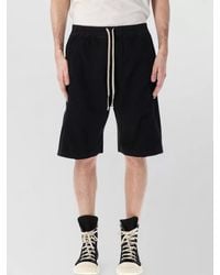 Rick Owens - Modular Knee Length Cotton Canvas Shorts - Lyst