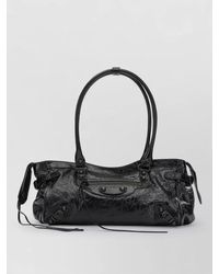 Balenciaga - Le City Large Leather Shoulder Bag - Lyst