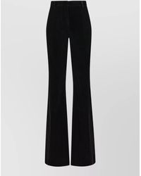 Etro - Cotton Velvet High-Rise Flared Trousers - Lyst