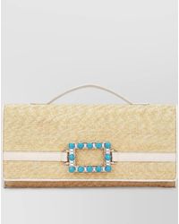 Roger Vivier - Belle Vivier Clutch Bag - Lyst