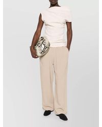 TOTEME - Crepe Wide-Leg Trousers - Lyst