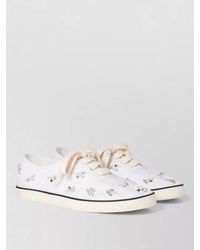 Miu Miu - Low Top Sneakers Embellished Design Rubber Sole - Lyst