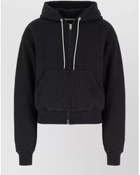 Alexander Wang - Crystal-Embellished Zip-Up Hoodie - Lyst