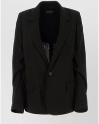Ann Demeulemeester - Cotton Single-Breasted Blazer - Lyst