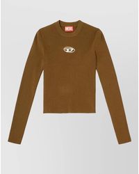 DIESEL - Ribbed Slim-Fit Knitted Top - Lyst