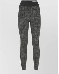 CASABLANCA - High Waist Leggings Monogram Pattern - Lyst