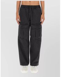 Acne Studios - Straight Leg Denim Cargo Full Length Pants - Lyst