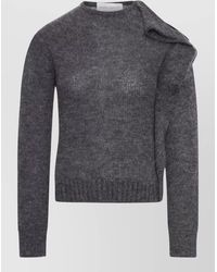Niccolò Pasqualetti - Nota Mohair Sweater Asymmetric Crew Neck - Lyst