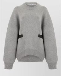 Alexander Wang - Wool-Blend Belted Long-Sleeve Sweater - Lyst
