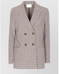 Circolo 1901 - V-Neck Jacket With Long Sleeves And Pockets - Lyst