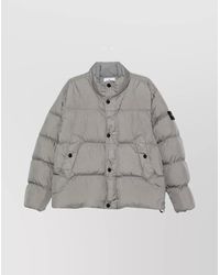 Stone Island - Crinkle Reps Ny Padded High Collar Jacket - Lyst