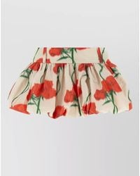 KENZO - Printed Balloon Mini Skirt - Lyst