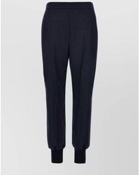 Stella McCartney - Wool Pleated Track Pants - Lyst
