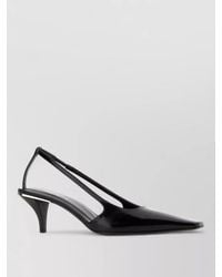Gucci - Leather Pumps Kitten Heel Pointed Toe Slingback - Lyst