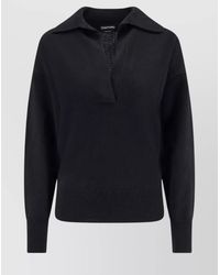 Tom Ford - Cashmere Ribbed V-Neck Long-Sleeve Jumper - Lyst
