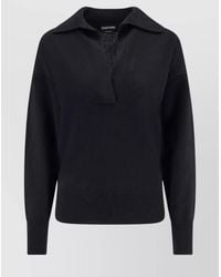 Tom Ford - Cashmere Ribbed V-Neck Long-Sleeve Jumper - Lyst