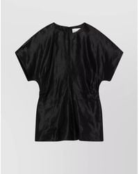 Loulou de Saison - Silk Linen T Shirt - Lyst