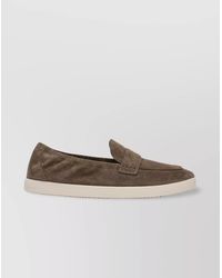 Tory Burch - Slip-On Loafers With Suede Finish And Rubber Sole - Lyst