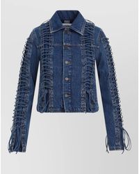 Jean Paul Gaultier - Corset Denim Jacket Lace Up Design - Lyst