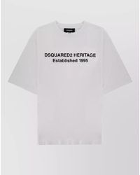 DSquared² - Cotton Loose-Fit Logo-Print T-Shirt - Lyst