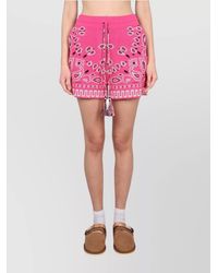 Alanui - Bandana Mini Shorts - Lyst