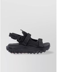 Moncler - Fabric Mesh Open Toe Textured Sole Sandals - Lyst
